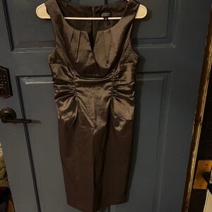 Elegant Charcoal Sleeveless Dress